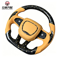 Volant de course en fibre de carbone forgé sur mesure pour Dodge Charger Challenger SRT Hellcat, accessoires intérieurs de voiture