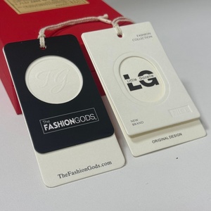 <span class=keywords><strong>Étiquettes</strong></span> suspendues personnalisées de haute qualité pour vêtements, <span class=keywords><strong>étiquettes</strong></span> de vêtements en papier de luxe avec logo de marque pour l'étiquetage des <span class=keywords><strong>prix</strong></span> - Product Image 1