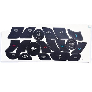 Pegatina de Reparación para Botón de Aire Acondicionado de Chrysler 200, Adhesivo de PVC Negro para Interiores, 2014 2015 2016 2017 - Product Image 4