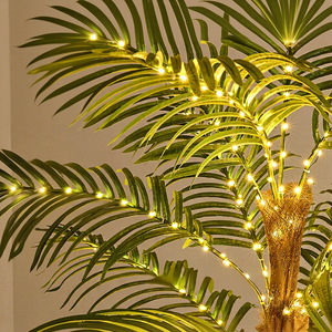 Nouvel <span class=keywords><strong>arbre</strong></span> de cocotier en plastique LED avec simulation de lumière, alimentation personnalisable, pour la maison, le bureau, les fêtes, les mariages, les festivals - Product Image 2