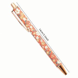 Gold Powder Promotional Ballpen 0.7mm Writing Width Logo Customizable Business Press <b>Pen</b> Type for Gift Giving - Product Image 2