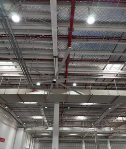 Ventilateur de plafond industriel HVLS en aluminium Rife RDF61 avec télécommande, faible bruit 38 dB, économe en énergie pour les gymnases (1 an, 2 pieds HVLS Ceil) - Product Image 6