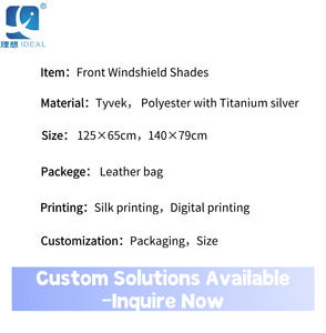 مظلة واقية من الشمس للسيارة، حماية داخلية للزجاج الأمامي في الصيف، إكسسوارات حماية من أشعة الشمس للسيارة - Product Image 2