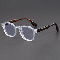 Haute qualité nouvelles lunettes d'ordinateur pour hommes bleu lumière bloquant Transparent gris TR90 métal petit polygone ordinateur 2025
