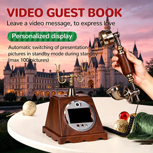 Téléphone Livre d'Or Vidéo Vintage avec Accessoires et Cadeaux – Cabine Téléphonique Vidéo pour Livre d'Or - Product Image 2