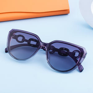 Gafas de Sol Cat Eye Fy-99114dp para Mujer, Montura de PC, Lentes Tácticas con Protección UV400, Diseño de Cadena a la Moda, Estilo Urbano, Embalaje en Bolsa - Product Image 5