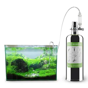 304 Roestvrijstalen Veilige Explosieveilige Aquatische Tank Kooldioxide Cilinder Pak Aquarium Diy Co2 Gasfles Co2 Generatoren