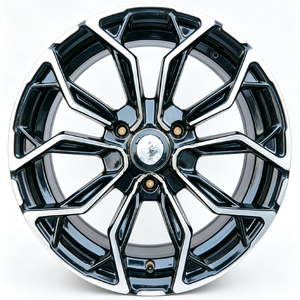 Jantes en aluminium haute performance Jihoo de 14/<span class=keywords><strong>15</strong></span> <span class=keywords><strong>pouces</strong></span> 4x100 noires/gunmetal pour <span class=keywords><strong>Renault</strong></span> - Product Image 1