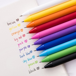 Juego de bolígrafos de plástico con tinta de Gel, multicolor, con logotipo personalizado, venta al por mayor, 20 unidades/juego, 2023 - Product Image 5