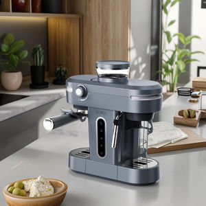 เครื่องชงกาแฟเอสเพรสโซ่ดีไซน์ใหม่ปี 2025 แบบกึ่งอัตโนมัติ ใช้ไฟฟ้า ปั๊มแบบอิตาลี มาตรฐาน UKCA พร้อมเครื่องทำฟองนม - Product Image 3