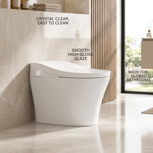 WC intelligent MWD à commande vocale moderne, 110V norme US, chasse d'<span class=keywords><strong>eau</strong></span> automatique à capteur, bidet intelligent pour projets hôteliers OEM - Product Image 2