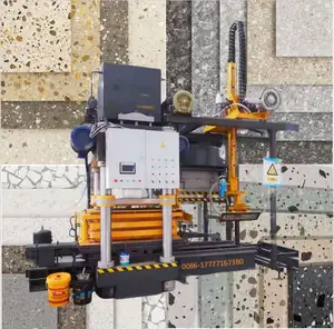 Kaldırım karo ıslak tip yüksek teknoloji Hongfa yapay mermer taş yapma makinesi Kerbstone mozaik karo taş dekorasyon makinesi