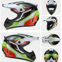 Casque de moto intégral homologué DOT, en ABS, anti-collision, avec doublure en coton, double visière, fermeture rapide, toutes saisons
