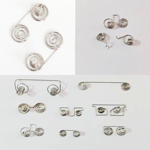 Resorte metálico personalizado, resorte de bobina de contacto de batería doble, positivo y negativo para control remoto, conector de resorte de batería - Product Image 4