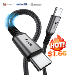 Uniean สายดาต้า USB2.0 480Mbps PD100W ถ่ายโอนข้อมูล240W Type C สายชาร์จเร็ว USB Type C สำหรับ iPhone - Product Image 1