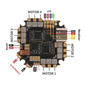 Holybro Kakute G4 AIO 35A ESC (Am32) Piezas de Drones de Carreras DIY, Sistema de Radio RC de Largo Alcance, Accesorios de Batería, Plástico - Product Image 6