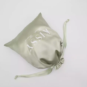 Sac en satin de soie personnalisé avec cordon de serrage pour bijoux, cosmétiques, perruques, accessoires, rangement, mariages, fêtes, emballages cadeaux - Product Image 4