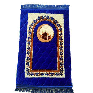 Alfombra portátil de oración islámica para adultos, tapislázuli árabe - Product Image 5