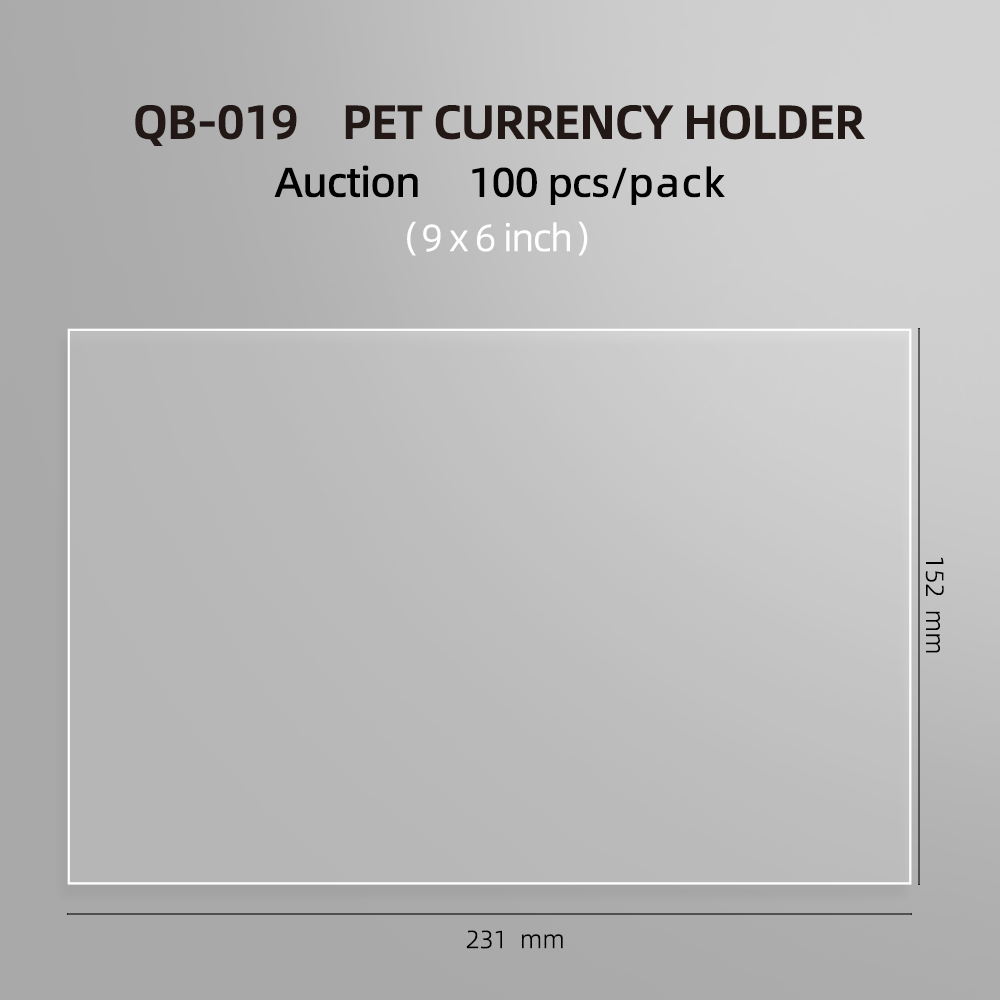 PET - 9 po x 6 po (152*231 mm) - 100 unités/paquet