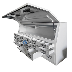 <b>Waterproof</b> Aluminum <b>Tool</b> <b>Box</b> With Drawers for Ute Trucks Tray and Tradesman Aluminum Side Opening Canopy - Product Image 1