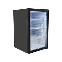 Mini-réfrigérateur Meisda SC130 130L avec compresseur, porte vitrée simple, refroidisseur de boissons, réfrigérateur portable sans givre pour hôtel, bar, bureau