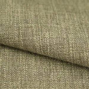 Strong & Durable Linen Polyester Blend With Coating Linen Upholstery Fabric For Sofa Couch