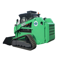 Mini-chargeuse compacte sur chenilles, mini-dumper robuste pour la construction et l'agriculture