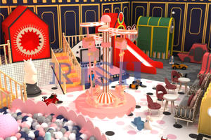 <span class=keywords><strong>Manège</strong></span> professionnel pour parc d'attractions, chevaux de carrousel, équipement de terrain de jeu intérieur pour enfants avec piscine à balles - Product Image 5