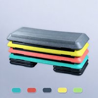 Plateforme de step aérobique personnalisable de 110 cm, hauteur réglable, antidérapante, stable, pour la remise en forme, l'exercice physique, la salle de sport, l'entraînement à domicile