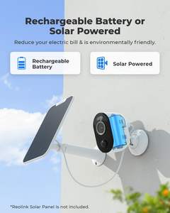 Caméras de sécurité <span class=keywords><strong>Reolink</strong></span> 5MP Extérieur <span class=keywords><strong>Sans</strong></span> <span class=keywords><strong>fil</strong></span> WiFi Vision nocturne couleur Détection humaine/véhicule Alimenté par énergie solaire Caméra IP Cloud - Product Image 6