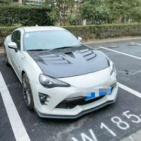 Couvercle de capot ventilé de moteur avant en Fiber de carbone de Style Vrs pour Toyota GT86 Subaru Brz 2013-2019