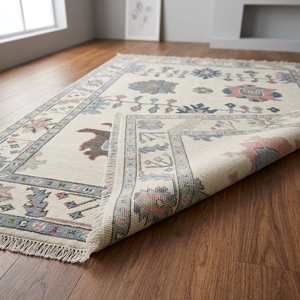 High Quality 100% <b>Wool</b> Anti Slip Carpet Latest Design Hand Washable Area Rugs Abstract Pattern for Living Room Decoration - Product Image 1