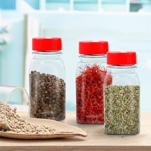 Free Samples PET Clear <b>Spice</b> <b>Jars</b> with Flip Top Lid Plastic Salt Shaker - Product Image 4