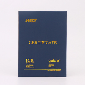 Matte vàng dập Sáng Tạo Giải thưởng bìa cứng giấy chứng nhận PP hộp tập tin với danh dự Bìa bán buôn nộp hồ sơ sản phẩm - Product Image 4