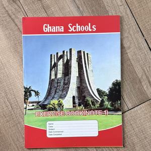 Cahier d'exercices de haute qualité pour étudiants du Ghana, promotionnel, fabriqué en Chine, reliure agrafée, 40 feuilles intérieures - Product Image 6