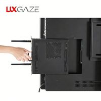 LuxGaze Tableau intelligent interactif anti-éblouissement 4K pour l'école Panneau d'affichage tactile 20 points Tableau blanc interactif mural