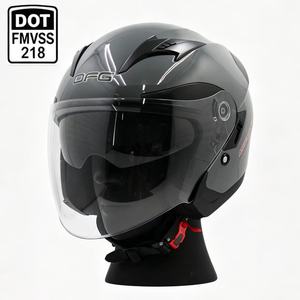 Cascos de Motocicleta DFG Abiertos de ABS con Certificación DOT y Visera Doble de PC para Seguridad en Carreras - Product Image 1