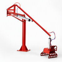 Lengan Robot Pneumatik dengan Gripper Mekanis, Manipulator Pneumatik Mobile untuk Operasi Penjepit Karung Pakan Biji-bijian