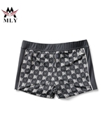 Nouveau style de slip de bain pour hommes coupe carrée short de plage en nylon imprimé short de bain short de bain fourni meilleure plage
