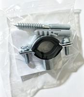 Support de tuyau galvanisé robuste avec isolation en caoutchouc EPDM, collier de serrage amortissant les chocs pour plomberie et conduites CVC