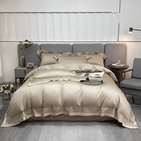 Ensemble de literie 1 Cm rayé son et sa couette draps d'hôtel linge de lit blanc