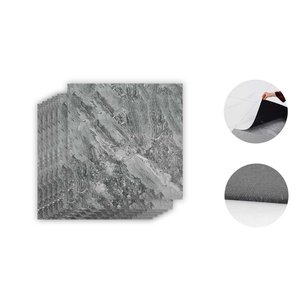 * OUTLET * 6 piastrelle per pavimento in PVC quadrato 40x40cm effetto marmo-casa e giardino/articoli per la casa - Product Image 1