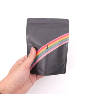 Custom Printed Stand Up Pouch With Rainbow Design Resealable Zipper Top Food Grade Packaging Digital Printing Laminated - Product Image 1