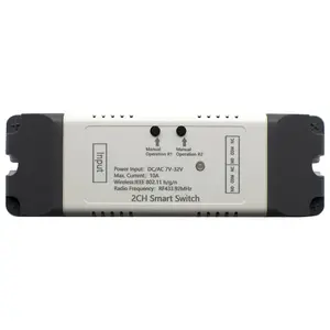 Ewelink Smart Wifi relay 2ch DC 7V- 32V RF wireless switch 433mhz remote control module inching self-locking interlock