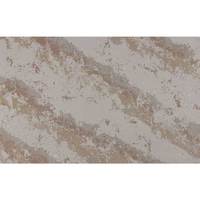 DCT OY8006 Panneaux décoratifs modernes pour salle à manger, dalle de quartz marron premium, veines de marbre marron rustique, durable, pour plateau de table d'hôtel et plan de toilette