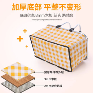 Sac isotherme pliable en film d'aluminium pour le dropshipping Shopify, sac de pique-nique portable pour l'extérieur, panier de courses à main - Product Image 6