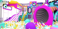 Équipement de terrain de jeux intérieur sur le thème de la musique personnalisé pour les enfants, ensemble de jeux doux pour enfants