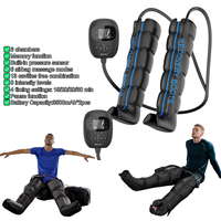 Capteur de pression intégré, ajustement automatique de la force, écran LCD, 8 niveaux d'intensité, mode mémoire, bottes de compression d'air pour les jambes
