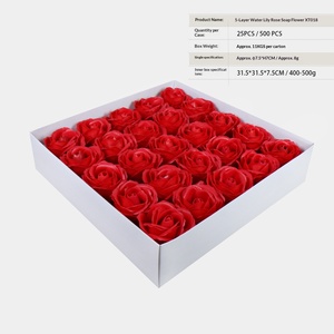Flores Artificiales de Jabón, Rosas de Cinco Capas, Ramos de Flores Grandes, Cajas de Regalo, Arreglos Florales, Suministros para Floristas - Product Image 3