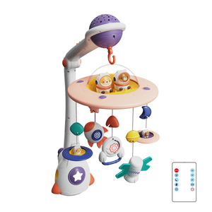 <span class=keywords><strong>Spazio</strong></span> di proiezione telecomando per bambini otto chiavi musica rotante Mobile letto campana giocattoli - Product Image 2